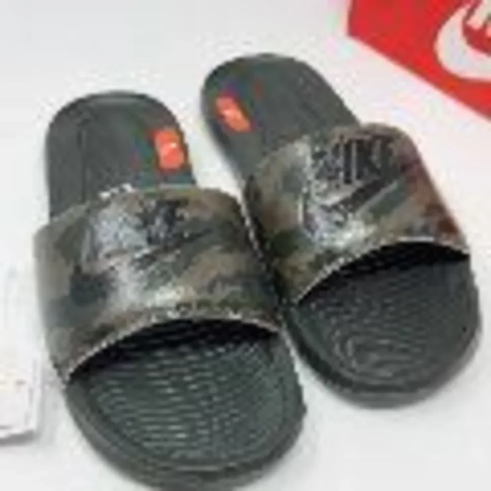 Nike Victori One Slide Print Men's Sandals Black Camo CN9678-005 US 9 NEW
